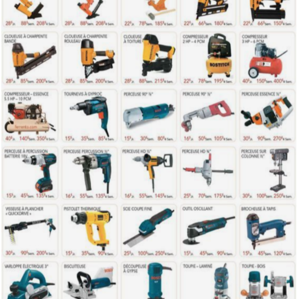 tools machinery